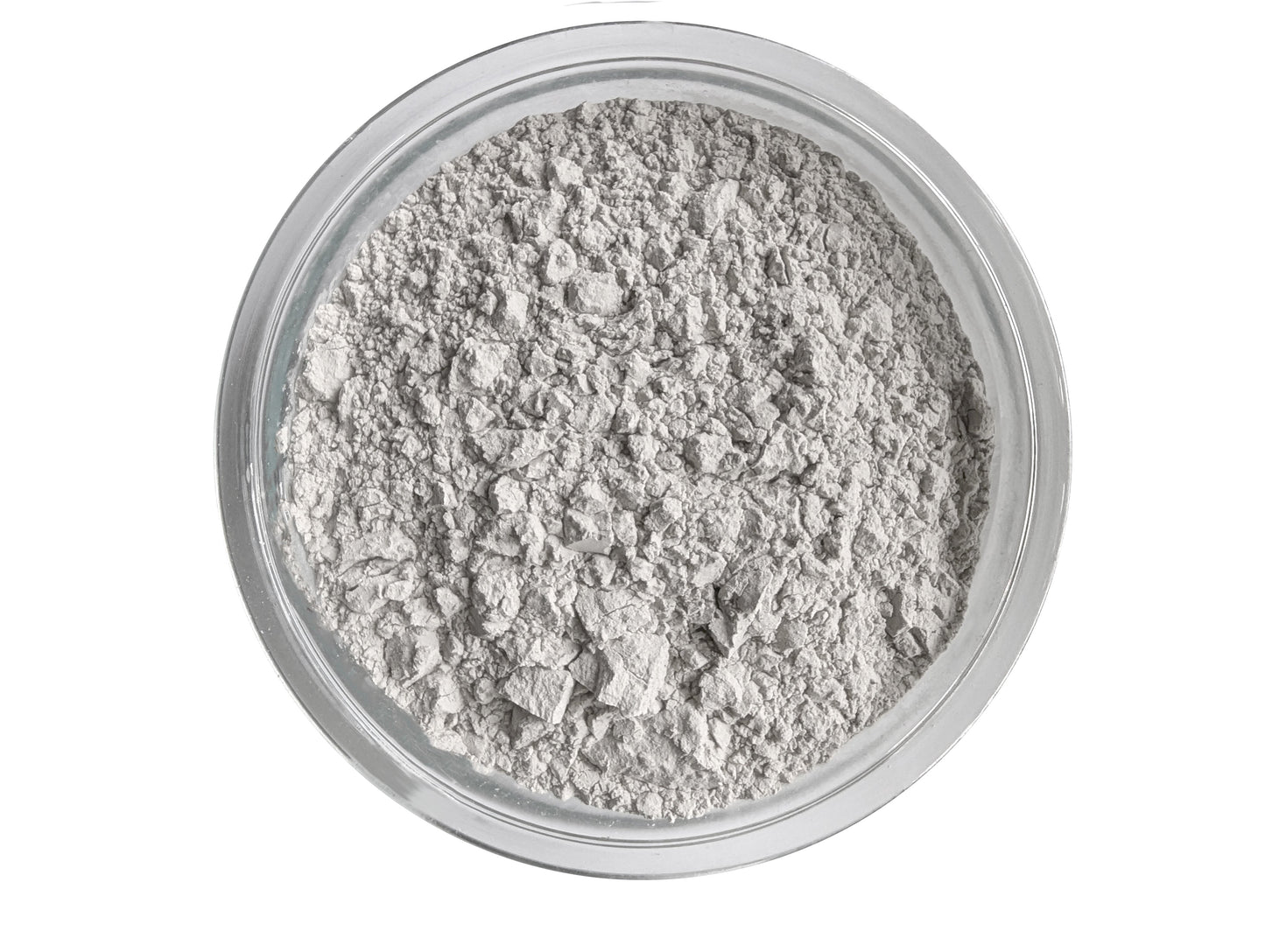 Close-up of finely milled calcium carbonate limestonepowder used to neutralize acidic soils.